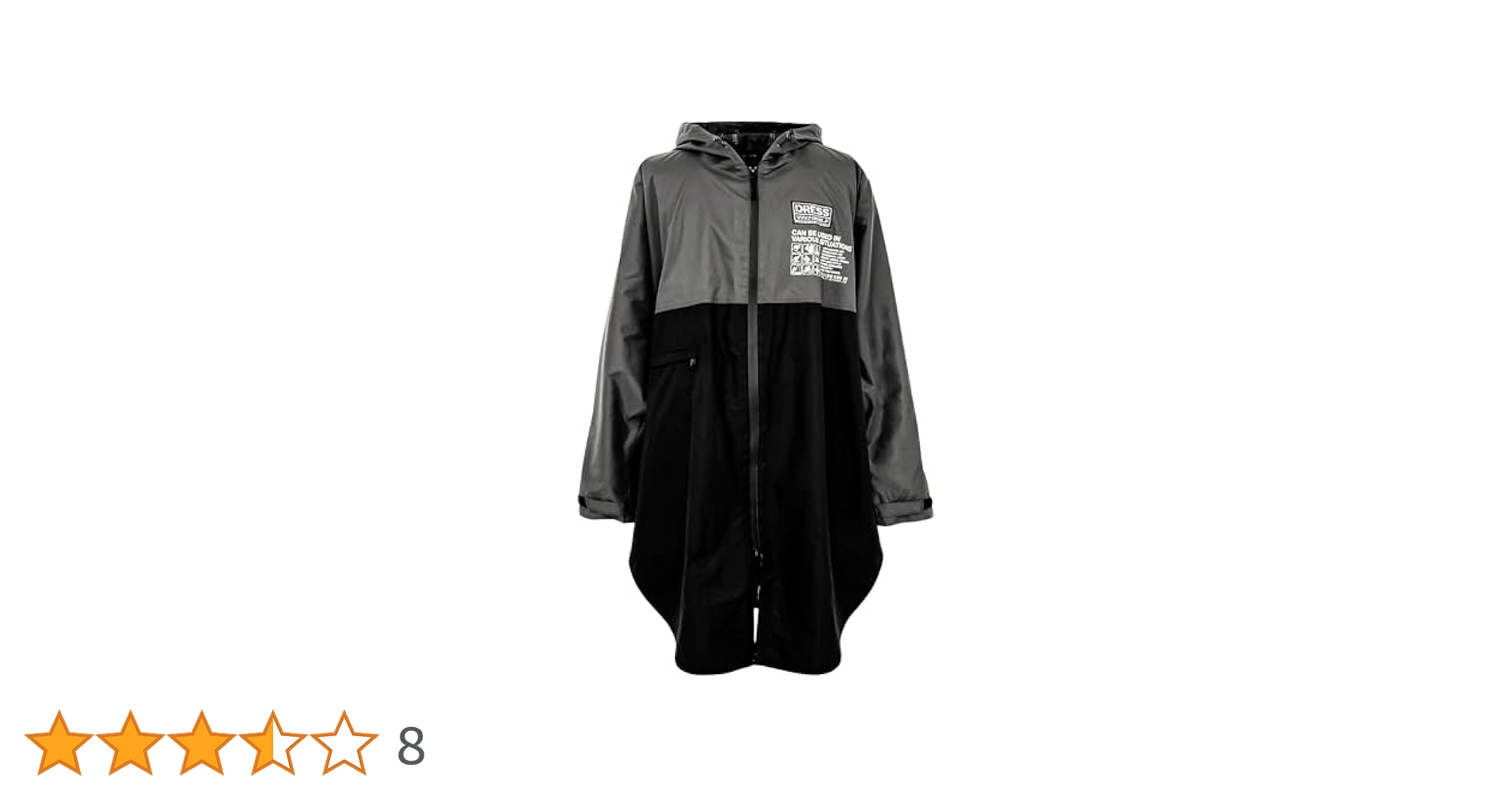 Amazon.co.jp: [ドレス] パッカブル レインポンチョ M レイン