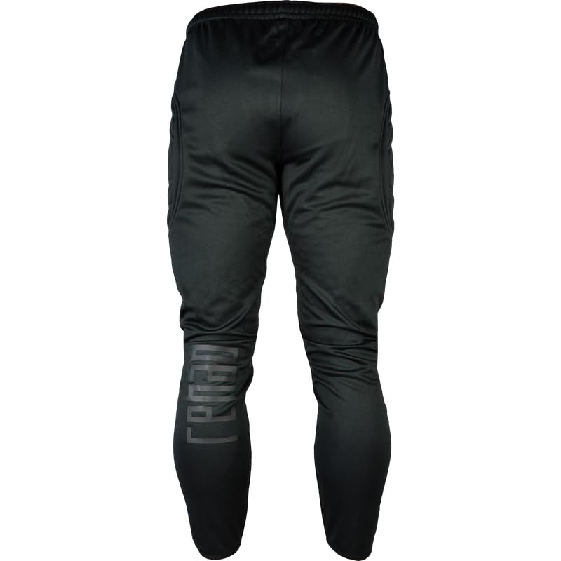 Rehab Torwarthose Lang Schwarz – Gepolsterte Profi-Unterziehhose für Erwachsene (Größe 128-XXL) – Atmungsaktive Protektion für Training & Spiel