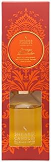 Shearer Candles Victorian Winter SD0503 100ml Orange Pomander Scented Diffuser in Clear Glass Bottle with Reed Sticks, Orange