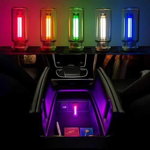 Image of Fire turtle Pink Retro LED Edison Bulb Night Light, USB Touch Dimmable Filament Lamp, Portable Ambient Lighting for Car, Bedroom Decor, Plug & Play Decorative Atmosphere Light(Pink USB Light)