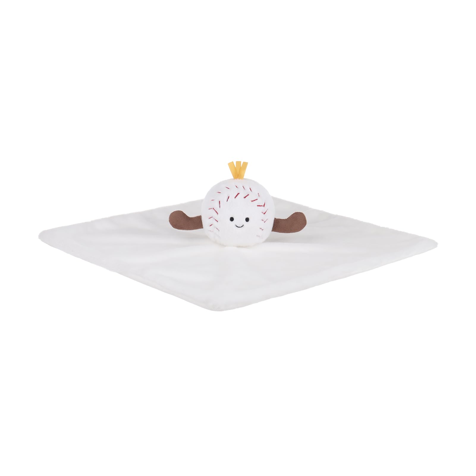 Apricot Lamb Baseball Cute Comforter Soft Loveys for Baby Boy and Girl Security Blanket for Babies Infant and Toddlers, White - Image 4