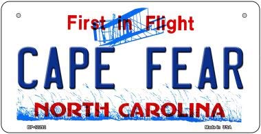 SMART BLONDE North Carolina Cape Fear Novelty Metal Bicycle Plate BP-12292