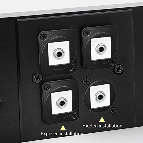 Conector panel estéreo 3.5mm hembra a hembra QIANRENON miniatura 5