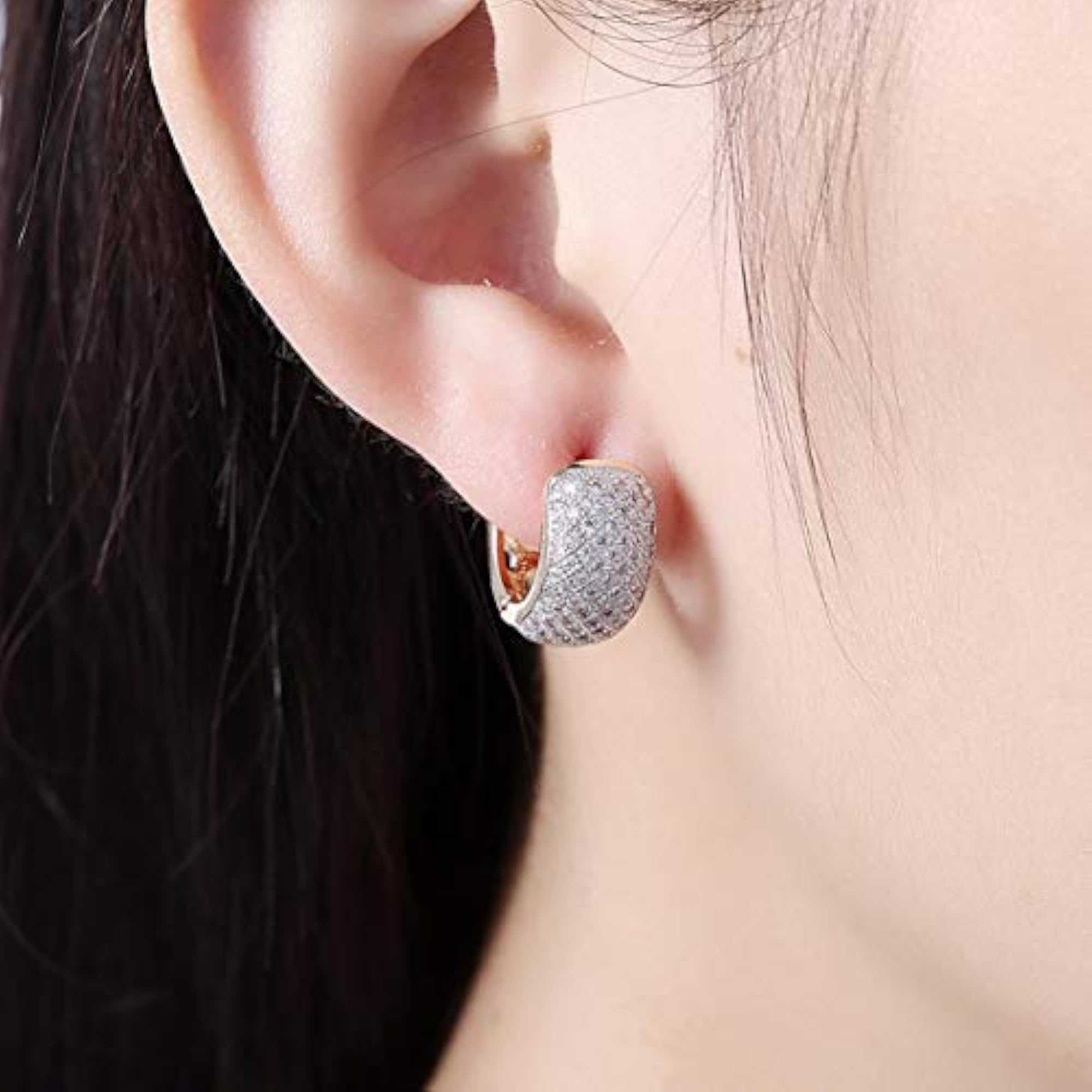Zircon Plated Drop Earrings (CT-ERG-45109)