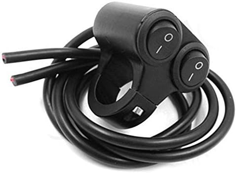 Dual 7/8'' Motorcycle Handlebar Spot Light High Low Beam Headlight On Off Switch