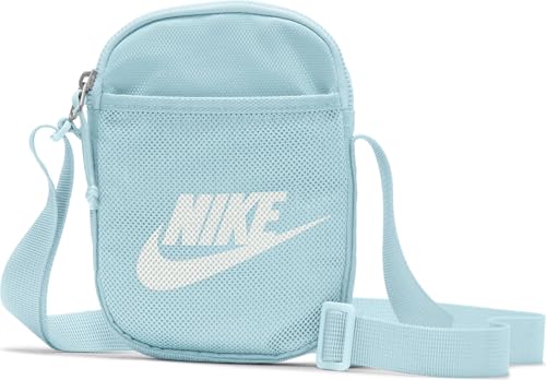Nike Heritage S Crossbody, Bolso Cruzado Unisex Adulto, Azul Glaciar, Azul Glaciar, Blanco, Talla única