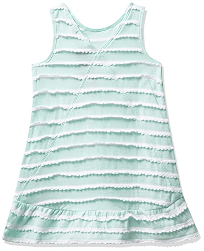 Image of United Colors of Benetton Girl's Cotton Blend a-line Knee-Length Casual Dress