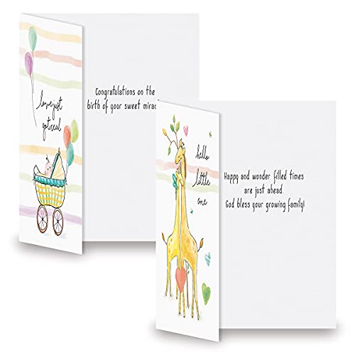 image for Current Little Miracle Congratulations Baby Greeting Cards - 8 Pack (4