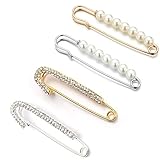 👭Tamaño Perfecto: El tamaño del alfiler del suéter es de 7,5 * 2 cm / 2,95 * 0,79 pulgadas. Se puede combinar con ropa, sombreros, chales y vestidos para agregar un color brillante a su uso diario. Los mismos imperdibles para damas en 2 colores se pueden combinar con los suyos, buenos amigos y hermanas que comparten felices juntos.