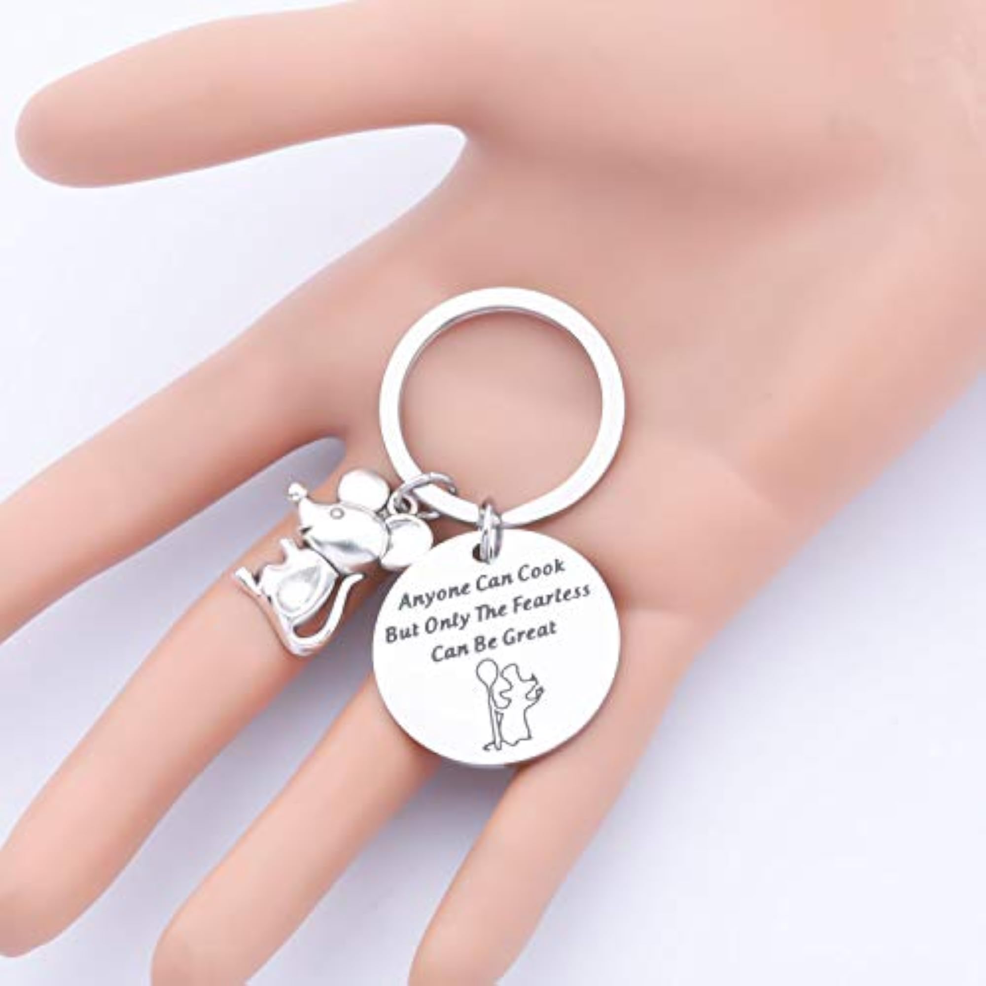 Chef Gift Keychain, Anyone Can Cook Quote