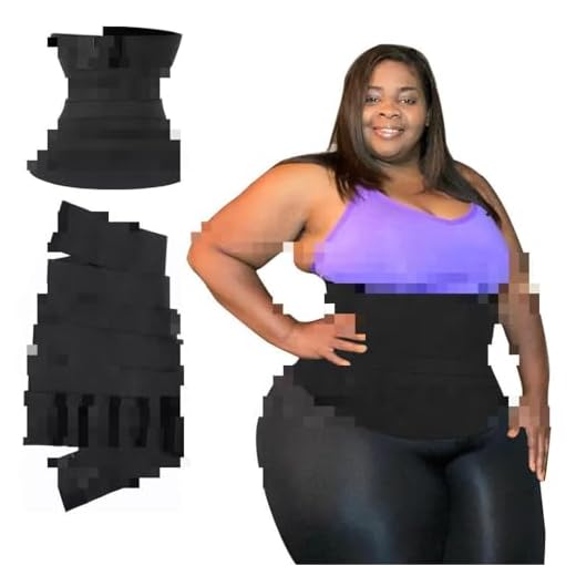 Bestash Belly Wraps to Lose Belly Fat - Adjustable Plus Size Stomach Wrap with Loop Waist Wraps for Stomach Wrap for Plus Size Women (16.4FT /5 M - 5.13 inch)
