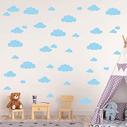 31 Piezas Vinilos Decorativos Nube Azul Claro miniatura 1