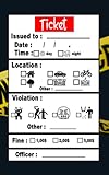 ticket book  Kids Junior Police Officer Ticket Book: Pretend Police Officers For Imaginary play  Preschool/Elementary School For Boys and Girls  police officer ... pretend police officer ticket book 5 x 8 In