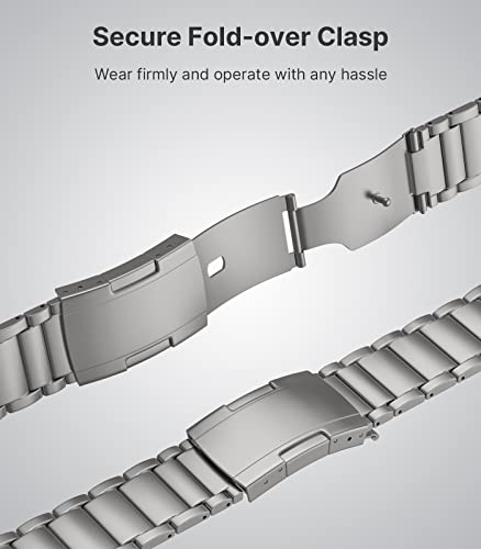 Image of MoKo Upgraded Titanium Watch Band, Compatible with Apple Watch Ultra 3 / Ultra 49mm, Replacement Strap for iWatch 46mm /45mm /44mm /42mm, Metal Band for Series 11 /10 /9 /8 /7 /6 /5 /4 /3 /2 /1 /SE3 /SE2 /SE