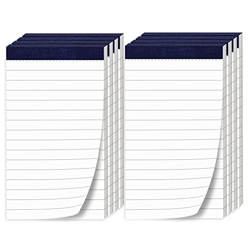 8 Pack Notepads for Daily Planning and Organization of Work 3x5 Inch 50 Sheets Small Lined Writing Memo Pads Refills Easy Tear off no Rip Writing Pads Each Pad Narrow Ruled Mini Pocket Perforated