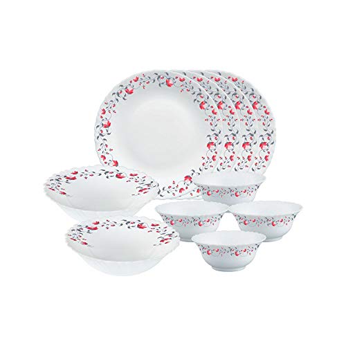 Larah by Borosil Pentas Opalware Dinner Set, 10 -Piece, White Larah by Borosil Pentas Opalware Dinner Set, 10 -Piece, White