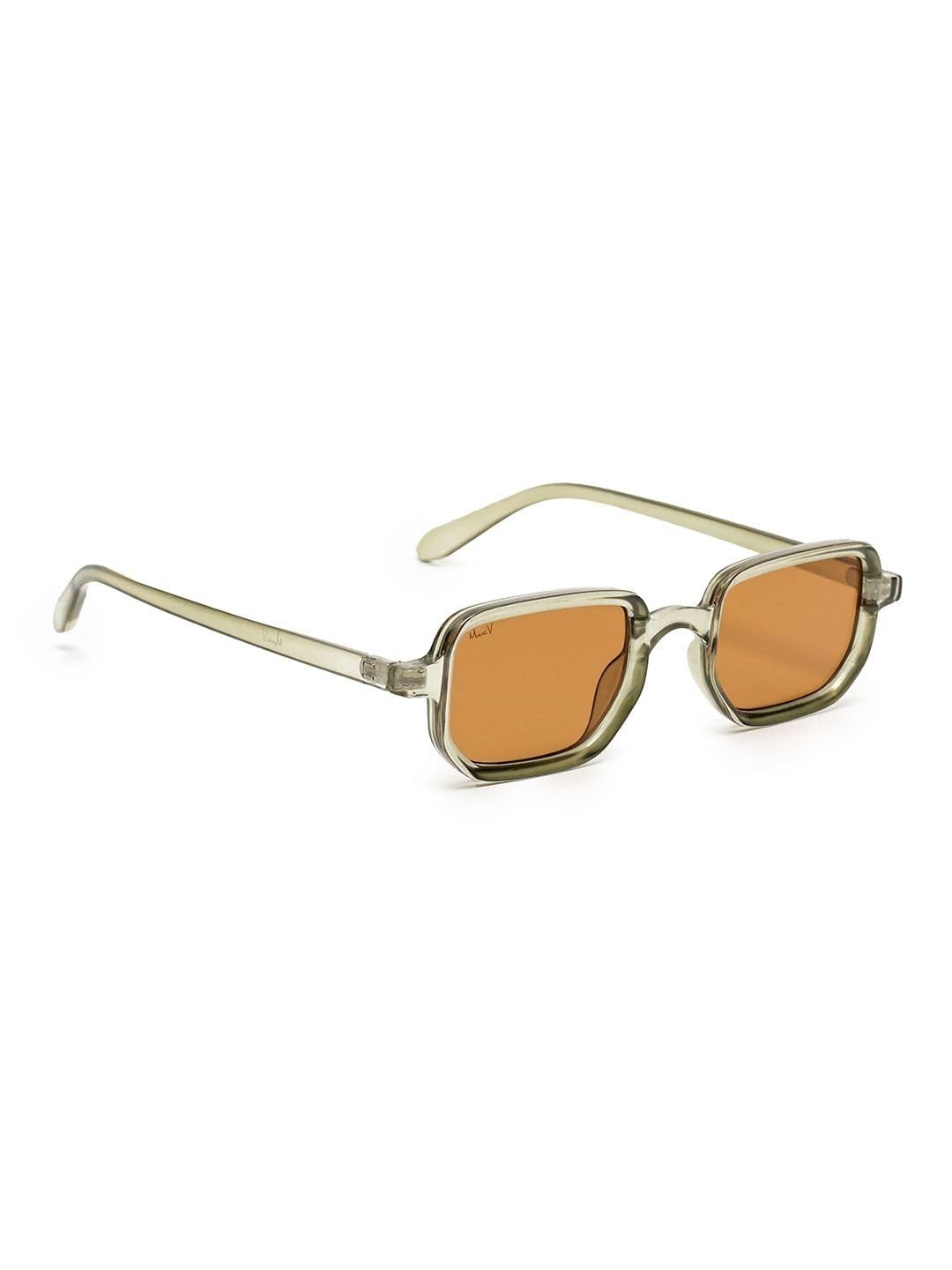 Sunglasses | Rectangular Shape | 100% UV Protected | Men & Women | Orange Shade | Full Rim-image-45