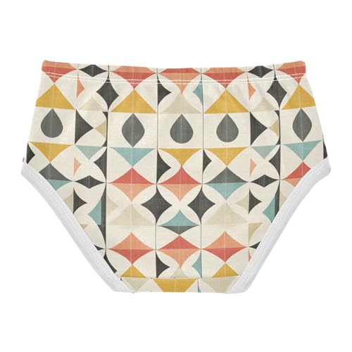 ZZKKO Abstract Geometric Art Girls Underwear Toddler Panties for Girls Comfort Brief Size 2-8T2
