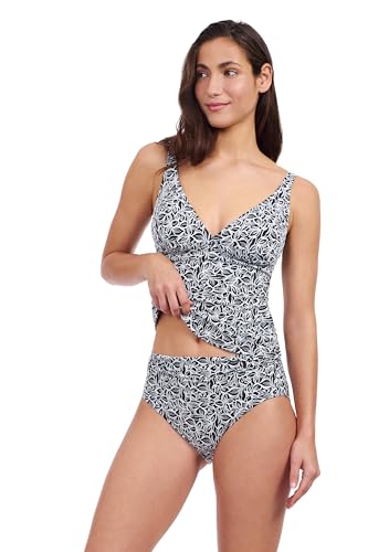 Profile by Gottex Plumeria Textured Leafy Print Stylish & Versatile Beachwear Women’s Mid-Rise Swimsuit Bottom Swim Essential4