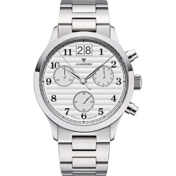 Junkers Moster JU analog kvarts klocka safirglas