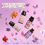 SALKING Floral Essential Oils Set, Premium Pure and Natural Essential Oils, Fragrance Oil Scented Oils for Oil Diffusers 6 x 10 ML - Lavender, Rose, Jasmine, Cherry Blossom, Gardenia, Chamomile - Image 5