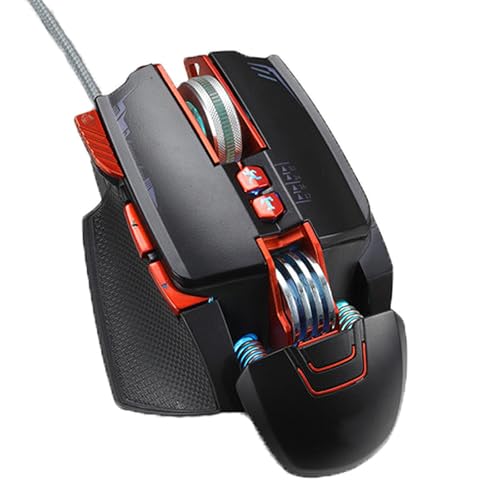 Ratón para juegos V9 conector USB con luces y estructura ergonómica de aluminio