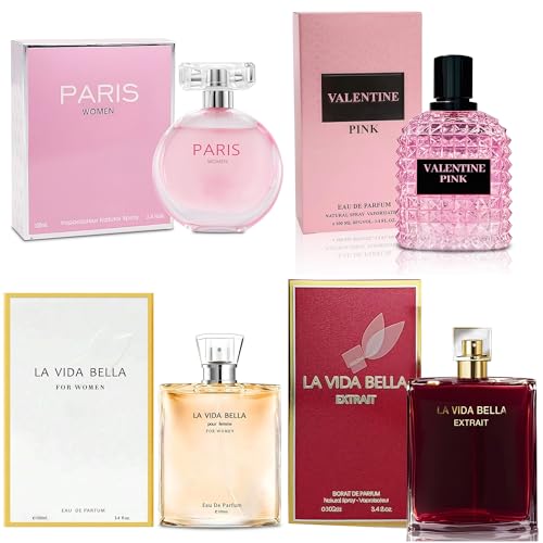 A CENTER 4PCS Perfume Set for Women Fragrance Gift Set