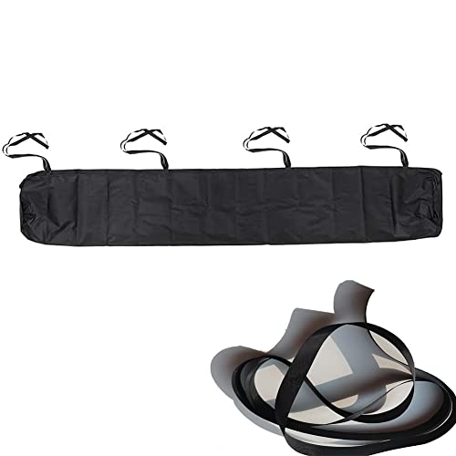 Markisen-Schutzhülle für Markisen, Sonnensegel UV Regen Wasserdicht schneefest mit Schnur Wandmarkise Abdeckplane, für Mobile Markise, Lagerung im Winter, Garten und Terrasse (5M, Schwarz)