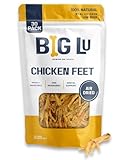 Big Lu – Nail-Free Chicken Feet Dog Chews, 100% Natural Single-Ingredient Treats, Rawhide-Free, Long-Lasting, Rich in Glucosamine and Chondroitin for Joint Health (30 Count)