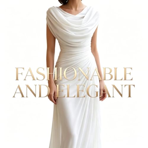 Robe longue de soirée en mousseline flatteuse pour invitée de mariage - 7