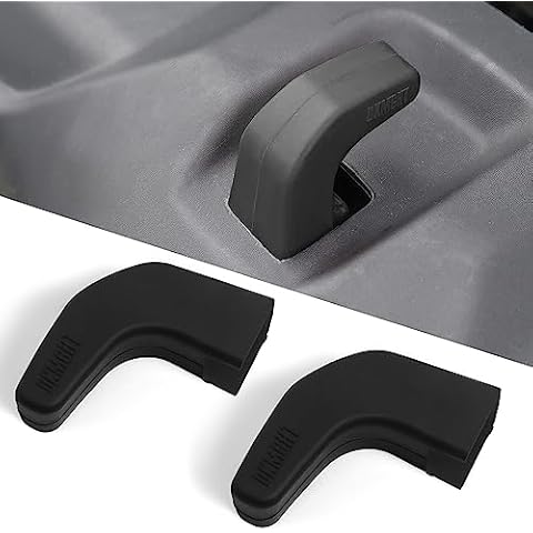 DKMGHT Factory Bumper Tow Hook Covers (Upgrade) for Jeep Wrangler JK JL Gladiator TJ, Black Tow Hook Protector Jeep Wrangler Accessories 2007-2022 Cover