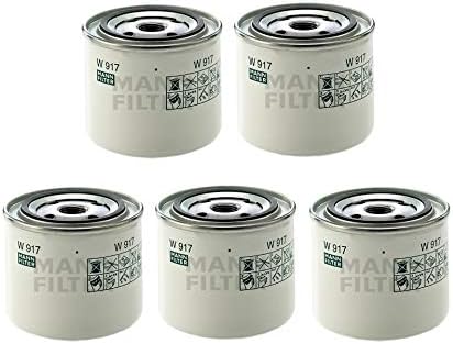 Set of 5 Engine Oil Filters Mann for Lada Samara Volvo 264 740 745 850 940