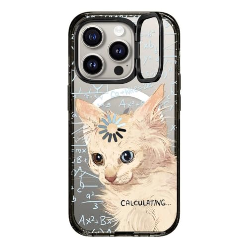 Coque avec anneau de support iPhone 15 Pro compatible MagSafe pour recharge sans fil
