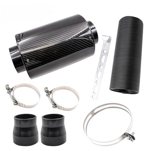 Kit de admisión de aire frío para coche con construcción de fibra de carbono y manguera para un mejor rendimiento del motor