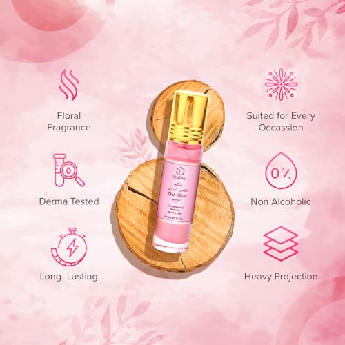 Image of Pink Blush Perfume Oil Roll-On - Strawberry Blush Perfume For Women (No Alcohol), 6 ml / 0.2 fl Oz