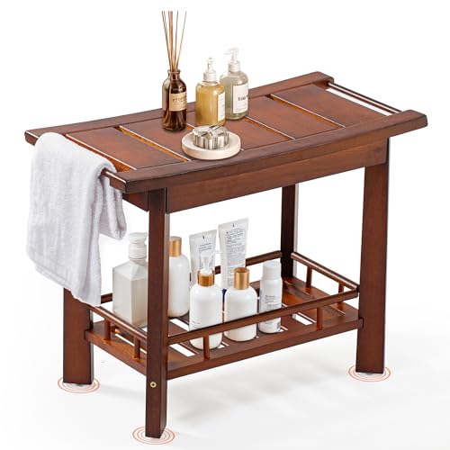 AK Decor 21" Teak Shower Bench for Inside – Luxury