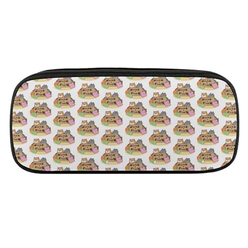 ペンケース 筆箱 大容量 軽量 ボンレス犬猫 筆入れ ふでばこ ペンポーチ 多機能 コンパクト シンプル おしゃれ 中小学生 高校生 女の子 男の子