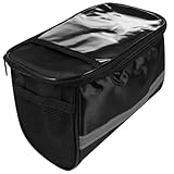 SUPVOX ロードバイク用ハンドルバーバッグ 大容量自転車フロントチューブバッグ 耐傷素材仕様 サイクリング必需品収納 雨天対応