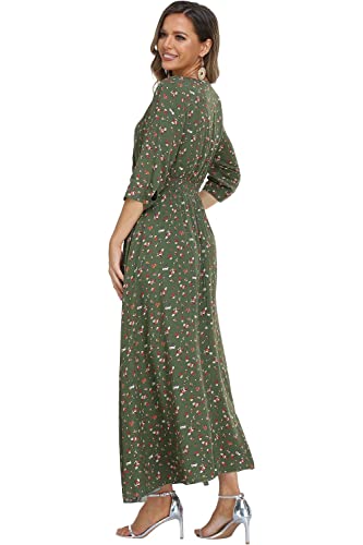 Image of Casual Summer Dresses for Women 2026 Maxi Dress Flowy Bohemian Beach Party