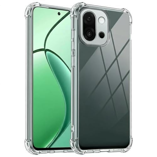 Image of Fashionury 3D Raised Transparent Crystal Clear Back Cover for OnePlus 13S 5G | Shockproof Design | Anti-Slip Grip | Camera Protection | 360 Degree Protection Mobile Case