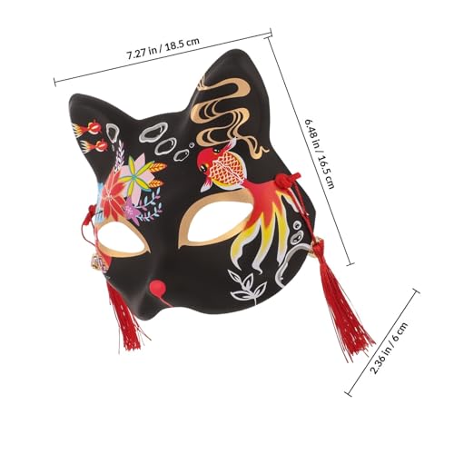 Masque de chat kabuki en matériau de qualité supérieure finitions soignées