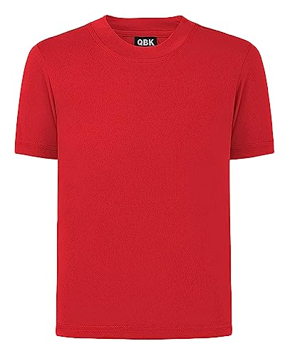 Image of QBK 2T to Youth Neon Shirt Kids UPF 50+ Dry Fit Athletic Short Sleeve Rash Guard T Shirts for Boys Girls Sports Undershirt