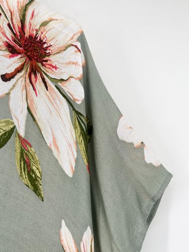 Image of Spicy Sandia Kimonos for Women Floral Beach Cover Up Loose Swimsuit Bathing Suit Coverup Cardigan for Summer Swimwear