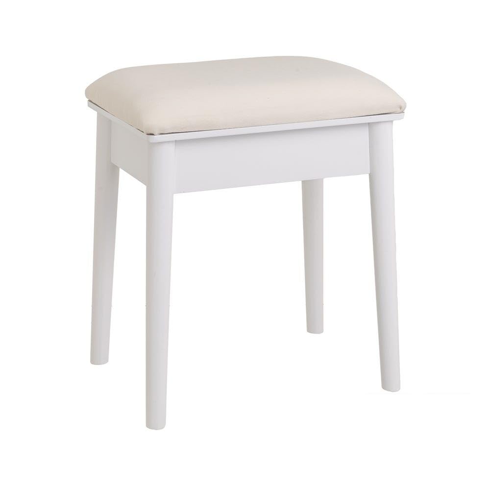 Banqueta Dana de Madera MDF en Blanco