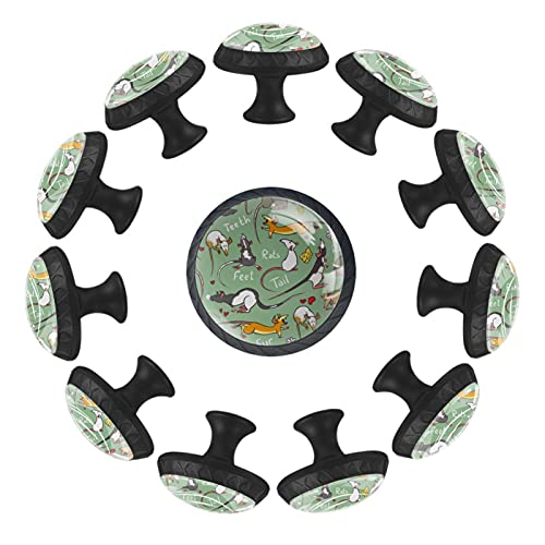 Bouton de tiroir rat vert 35 mm pour remplacer poignée commode enfant - 2