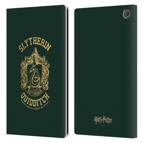 Étui Harry Potter Slytherin pour Amazon Fire Max 11 en cuir portefeuille