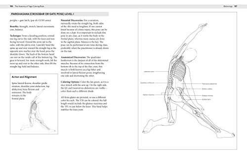 The Anatomy of Yoga Coloring Book: Learn the Form and Biomechanics of More Than 50 Asanas