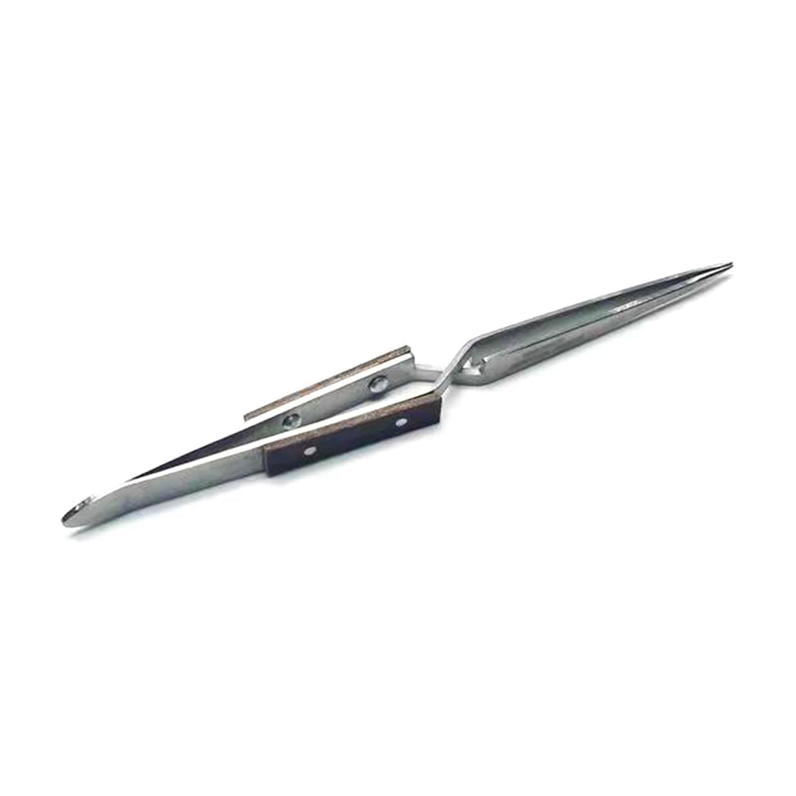 Precisions Soldering Tweezer Crosses Locking Straight Elbow Pointed Tip Solder Tweezer for Electronics Repair Jewelry Electronic Repair Pliers
