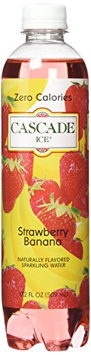 Cascade Ice Zero Cal Sparkling Water, Strawberry Banana, 17.2 Fluid Ounce (Pack of 12)