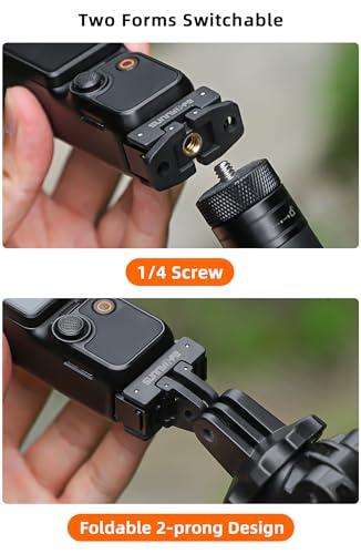 BEHORSE Pocket 3 Mount Tripod Adapter for DJI Osmo Pocket 3 Aluminum Alloy Quick Release Mount Accessories - Thumbnail 5